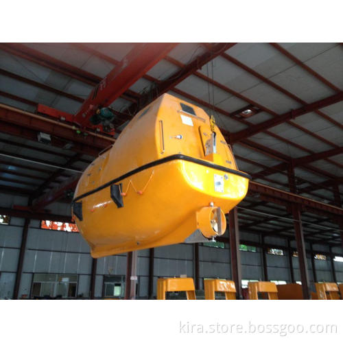 ABS BV approval totally enclosed fire resistant lifeboat with davit